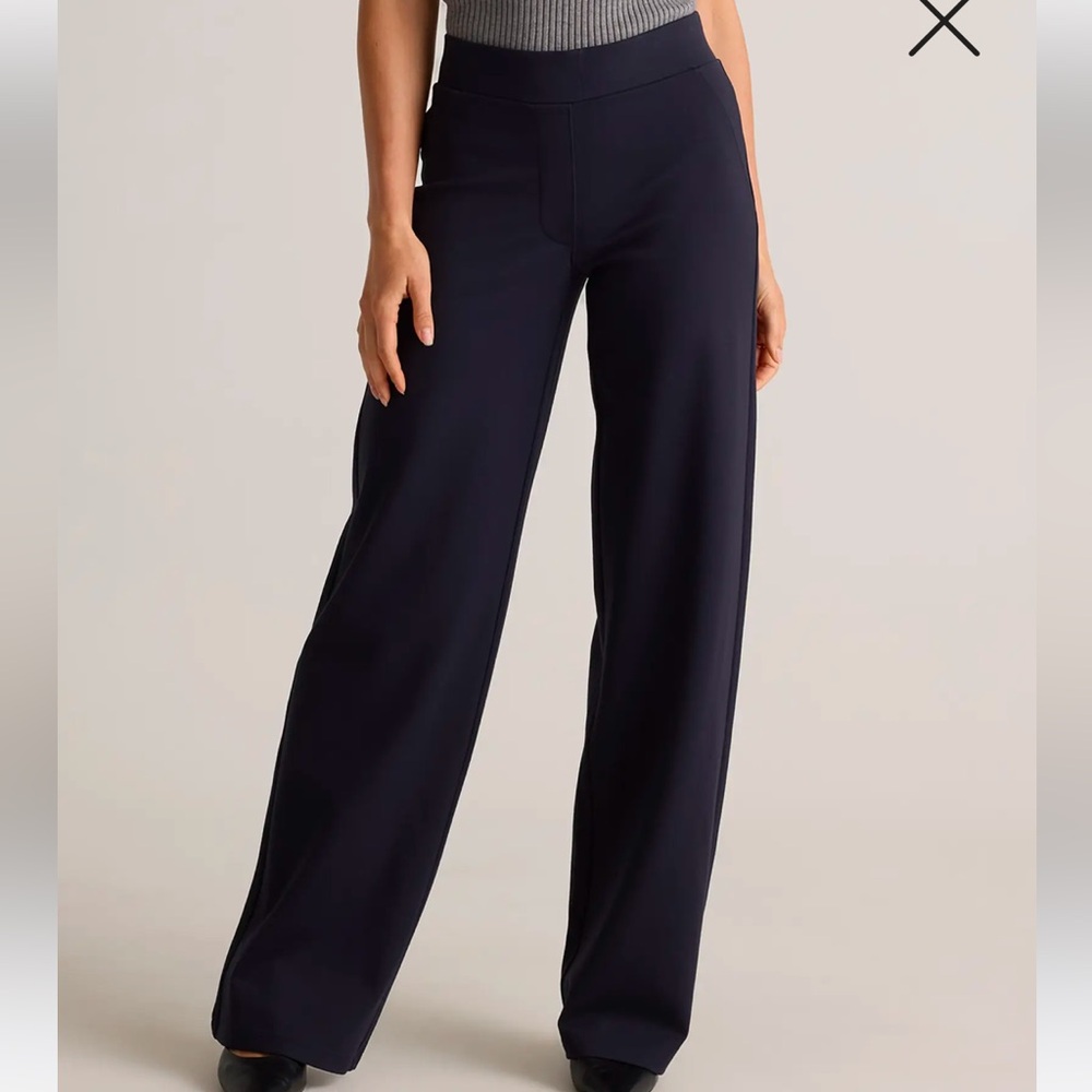 Quince Midnight Blue Wide Leg Pants - Picture 2 of 5